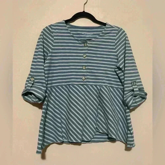 Soft Surroundings Striped Preston Top Size XSmall - Picture 1 of 6